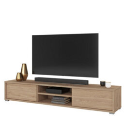 Arte Minimalist Frida 40 Floating Tv Cabinet 1800mm In Light Oak - Sleek Entertainment Centre H320mm D360mm - thumbnail 3