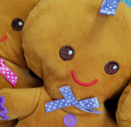 PMS 4 Hanging Gingerbread Men Decorations Plush Teddy Christmas Tree Decoration 20Cm - thumbnail 5