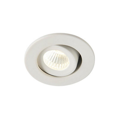 Luminosa Lighting Luminosa Lalo Tilt Led Indoor Recessed Tilt Matt White Paint & Clear Acrylic 4000K - image 1