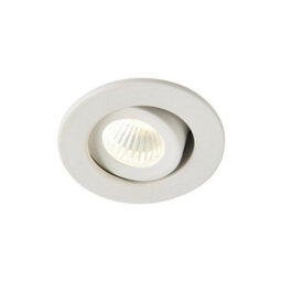 Luminosa Lighting Luminosa Lalo Tilt Led Indoor Recessed Tilt Matt White Paint & Clear Acrylic 4000K