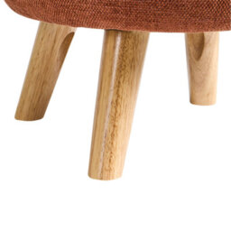 Wyld And Coco Casanova Pouffe Golden-Brown Chenille Storage Stool 40Cm X 41Cm - thumbnail 9