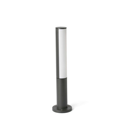 Luminosa Lighting Luminosa Beret Led Outdoor Short Bollard Light Dark Grey Ip54 - image 1