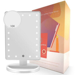 Fascinate Portable Makeup Vanity Mirror With Lights And Detachable 10X Magnification - thumbnail 8