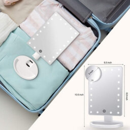 Fascinate Portable Makeup Vanity Mirror With Lights And Detachable 10X Magnification - thumbnail 5