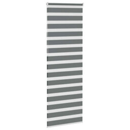 Berkfield Zebra Blind Dark Grey 70X230 Cm Fabric Width 65.9 Cm Polyester - thumbnail 4