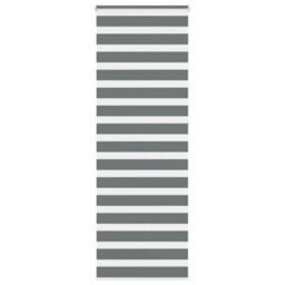 Berkfield Zebra Blind Dark Grey 70X230 Cm Fabric Width 65.9 Cm Polyester - thumbnail 1
