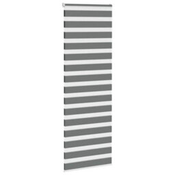 Berkfield Zebra Blind Dark Grey 70X230 Cm Fabric Width 65.9 Cm Polyester - thumbnail 3