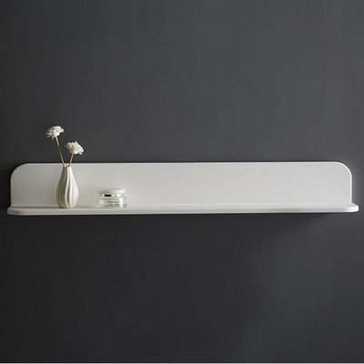 Fino Stone Matt White Stone Bathroom Shelf 1200mm - image 1