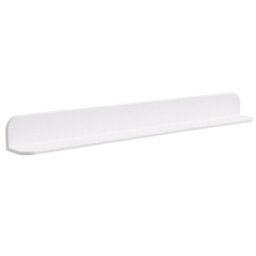 Fino Stone Matt White Stone Bathroom Shelf 1200mm - thumbnail 3