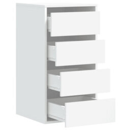 Walplus Corner Chest Of Drawers White 40X41X76 Cm Engineered Wood - thumbnail 5