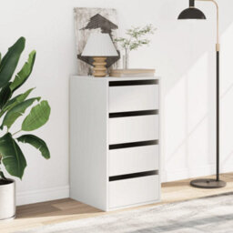 Walplus Corner Chest Of Drawers White 40X41X76 Cm Engineered Wood - thumbnail 3