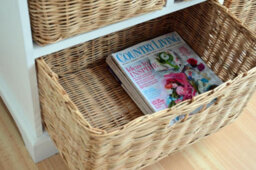 Statement Furniture Tetbury 10 Drawer Storage Unit- White With Wicker Baskets - thumbnail 3