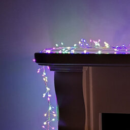 Samuel Alexander 800 Led 5.5M Premier Christmas Indoor Outdoor Wire Cluster Lights With Timer In Multicoloured - thumbnail 2