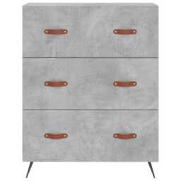 Berkfield Elegant Highboard Concrete Grey 69.5X34X180 Cm Engineered Wood - thumbnail 8
