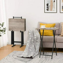 Tables Side Table 2 Set End Table Tv Trays Snack Occasional Tables - thumbnail 3