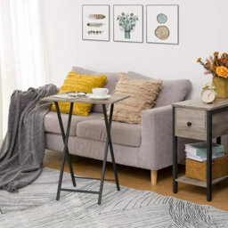 Tables Side Table 2 Set End Table Tv Trays Snack Occasional Tables - thumbnail 4