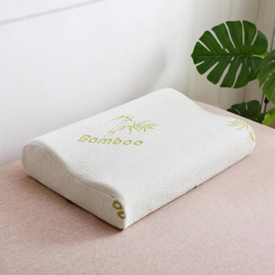 Homespace Direct Ltd Contoured Memory Foam Bamboo Pillow - image 1