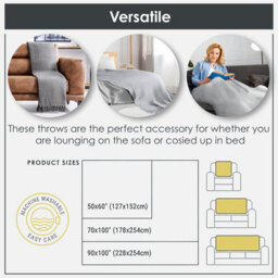 "Emma Barclay Honeycomb Throw Over Blanket 70"" X 100"" Silver" - thumbnail 2