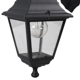 Varennes Fixed Matt Black Mains-Powered Outdoor [E27] Light Bulb Required (Not Included). Check Bulb Dimensions In Relation To Space Available. Wall Light - thumbnail 4
