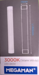 Megaman Led 5Ft Batten 48W Light 1500mm Slimline (24mm High) Replaces Old Fluorescent Fittings Warm White 3000K - Bright Output - thumbnail 3