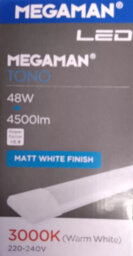 Megaman Led 5Ft Batten 48W Light 1500mm Slimline (24mm High) Replaces Old Fluorescent Fittings Warm White 3000K - Bright Output - thumbnail 2