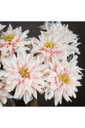 Lush Pink Dahlia Artificial Flower Stem For Elegant Arrangements - thumbnail 2