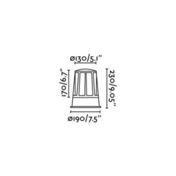 Luminosa Lighting Luminosa Surat 1 Light Outdoor Pedestal Light Dark Grey Ip54, E27 - thumbnail 3
