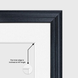 AK Frames 16X8 Black Classic Multi Photo Frame With White Mount - Holds 3 Apertures (3X) 7X5 Photos - thumbnail 7