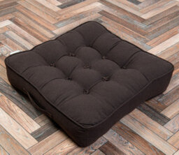 Casabella Booster Cushion Armchair Cushion Large Booster Seat Dining Chair 50X50+10Cm Thick Floor Cushion Sofa Seat Chocolate - thumbnail 3