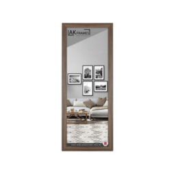 "AK Frames Sleek 20X10"" Walnut Thin Modern Picture Frame - Slim And Design For Posters, Prints And Photos - Elegant Wall Frame Decor" - thumbnail 1