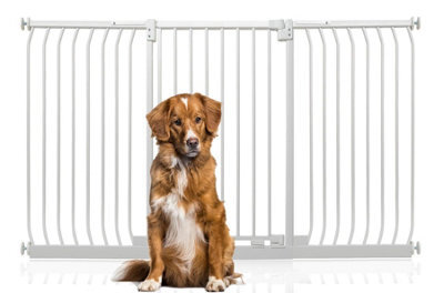 Bettacare Extra Tall Elite Dog Gate, 179Cm - 188Cm, Matt White, Extra Tall 96.8Cm In Height, Pressure Fit Pet Gate - image 1