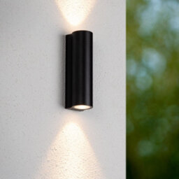 Lucide Akra Wall Light Outdoor - Led 2700K Ip54 - Black - thumbnail 3