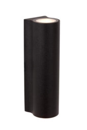 Lucide Akra Wall Light Outdoor - Led 2700K Ip54 - Black - thumbnail 1