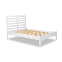Statement Furniture Edward Hopper White Double Bed Frame 4Ft6 With Slatted Headboard - thumbnail 6