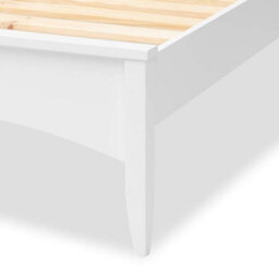 Statement Furniture Edward Hopper White Double Bed Frame 4Ft6 With Slatted Headboard - thumbnail 7