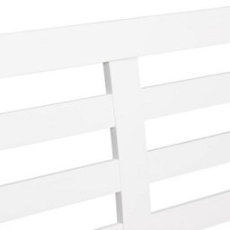 Statement Furniture Edward Hopper White Double Bed Frame 4Ft6 With Slatted Headboard - thumbnail 8