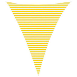 Walplus Sun Shade Sail Yellow And White 4 X 5 X 5 M - thumbnail 2