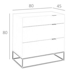 Angel Cerda Modern Grey Wood And Black Steel Chest Of Drawers For Stylish Storage - thumbnail 7