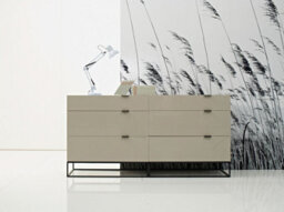 Angel Cerda Modern Grey Wood And Black Steel Chest Of Drawers For Stylish Storage - thumbnail 5