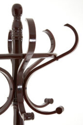 Orsina Mahogany Finish Coat Stand Freestanding Durable And Sturdy - thumbnail 5