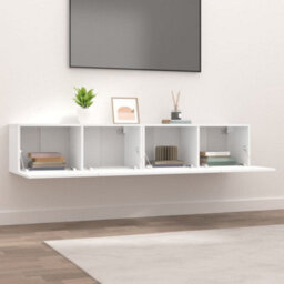 Vidaxl Tv Cabinets 2 Pcs White 80X30X30 Cm Engineered Wood - thumbnail 3