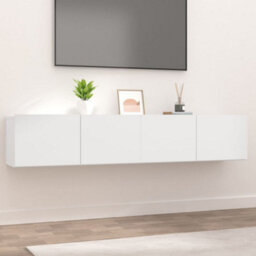 Vidaxl Tv Cabinets 2 Pcs White 80X30X30 Cm Engineered Wood - thumbnail 1