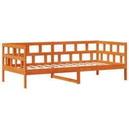 Berkfield Daybed With Drawers Without Mattress Wax Brown 80X200 Cm Solid Wood - thumbnail 5