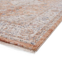 Brown Terracotta Traditional Abstract Bordered 10mm Thick Stain-Resistant Rug For Bedroom, & Living Room-80Cm X 300Cm (Runner) - thumbnail 7