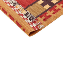 Beliani Rug Parakar Multicolour 160 X 230 Cm Cotton Kilim - thumbnail 7