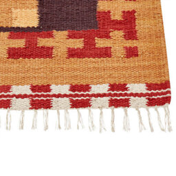 Beliani Rug Parakar Multicolour 160 X 230 Cm Cotton Kilim - thumbnail 5