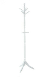 Aspect Furniture Cleo Wooden Coat Stand With 9 Hooks-Solid Wood In White Finish - thumbnail 2