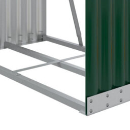 Walplus Log Holder Green 80X45X190 Cm Galvanised Steel - thumbnail 7
