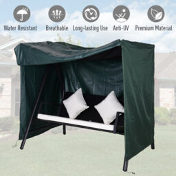 Outsunny Garden Furniture Protector Patio Swing Chair Cover Green - thumbnail 6