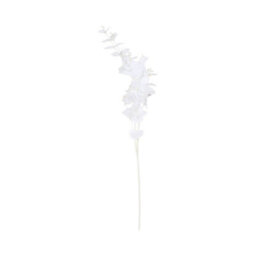 Deenz Set Of 2 Stems Metallic Silk Leaves Eucalyptus Spray Coated In Plastic Artificial Plant Rustic Centrepiece White 90X20X8 Cm - thumbnail 2